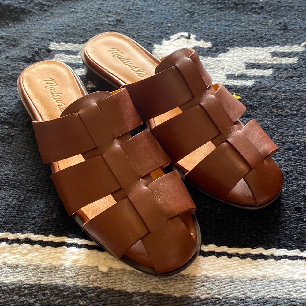 Madewell size 6 The Dixson Fisherman sandal in apple butter